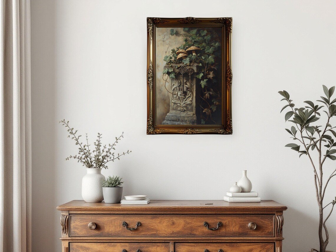 Vintage Botanical Artwork, Antique Style Accent - Image 3