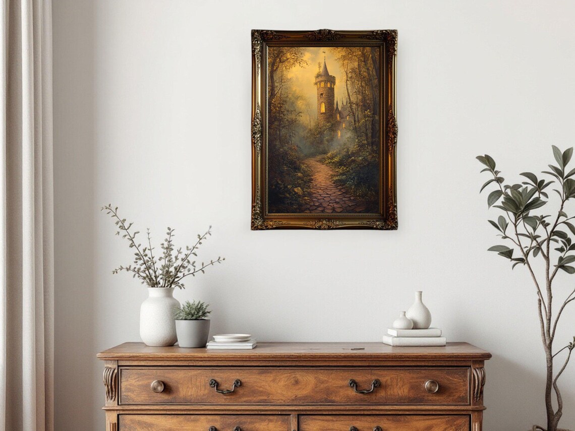 Enchanted Castle - Contemporary Travel Poster - Image 3