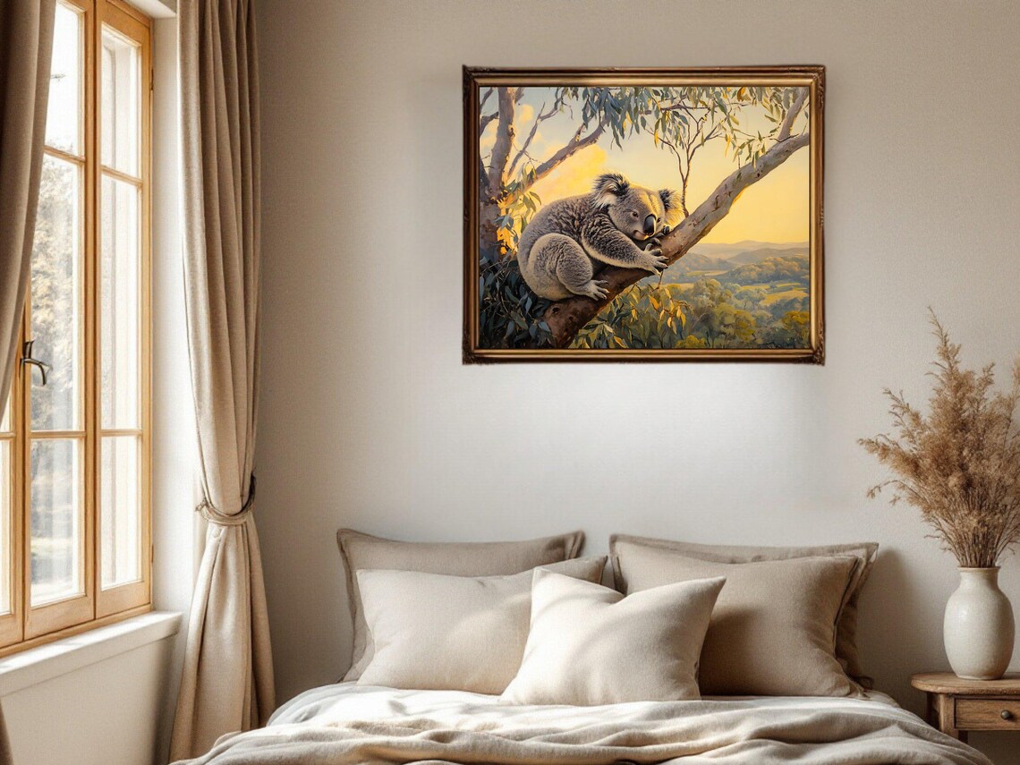 Koala Bear Art Print, Australian Wildlife Decor - Image 2