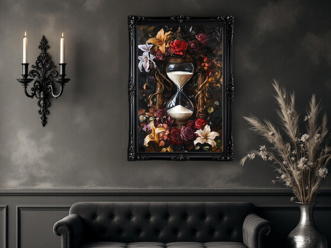 Hourglass Floral - Contemporary Travel Poster - Image 2