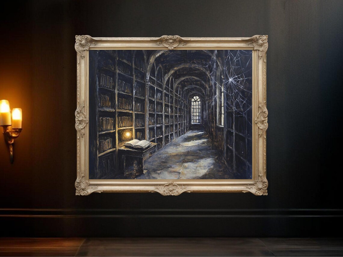 Enchanted Library - Dark Mystic Medieval Fantasy