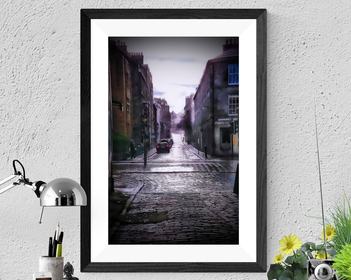 Stockbridge Rain Travel Poster, Photographic Print