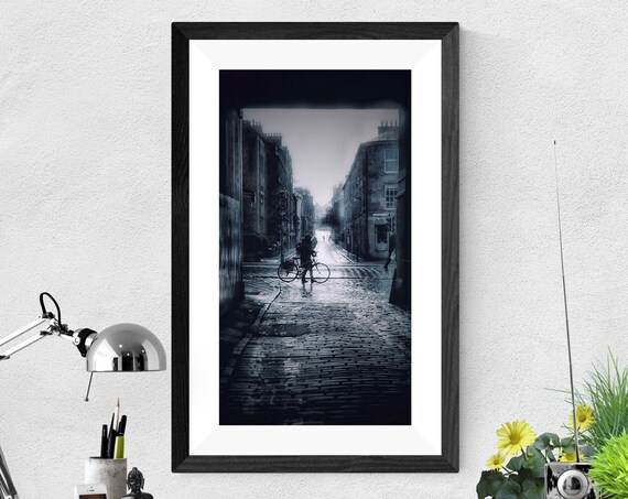 Passing Through Stockbridge Moody Cobblestone Street Photo Print