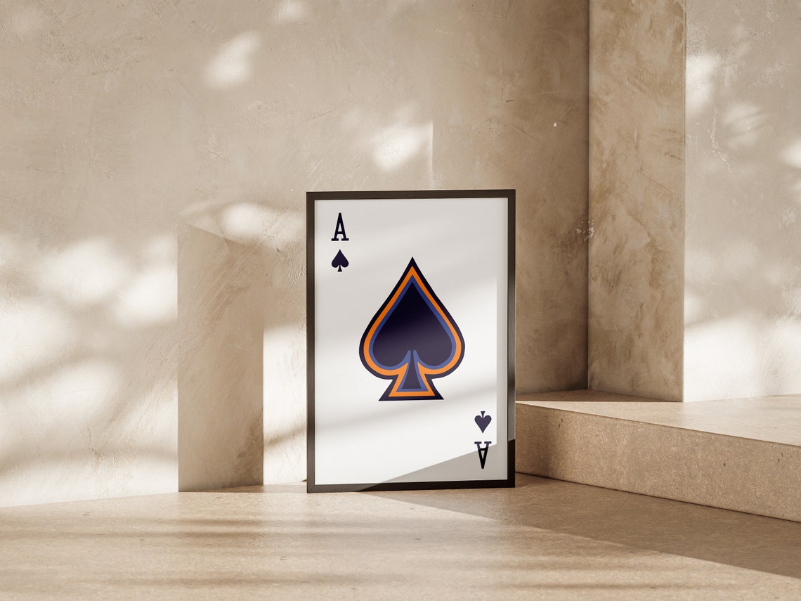 Ace Of Spades, Trendy Gaming Room Art Print - Image 2