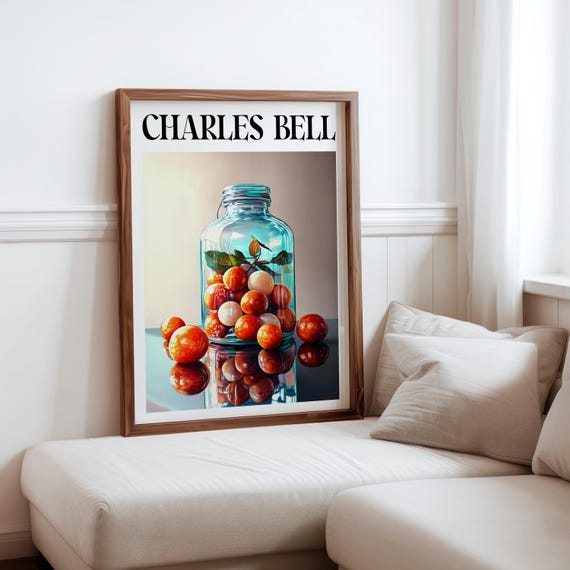 Charles Bell Inspired Photorealism Poster Vintage Gumball Print Colourful Retro Sweetshop Hyper Realistic Candy Machine 1980s