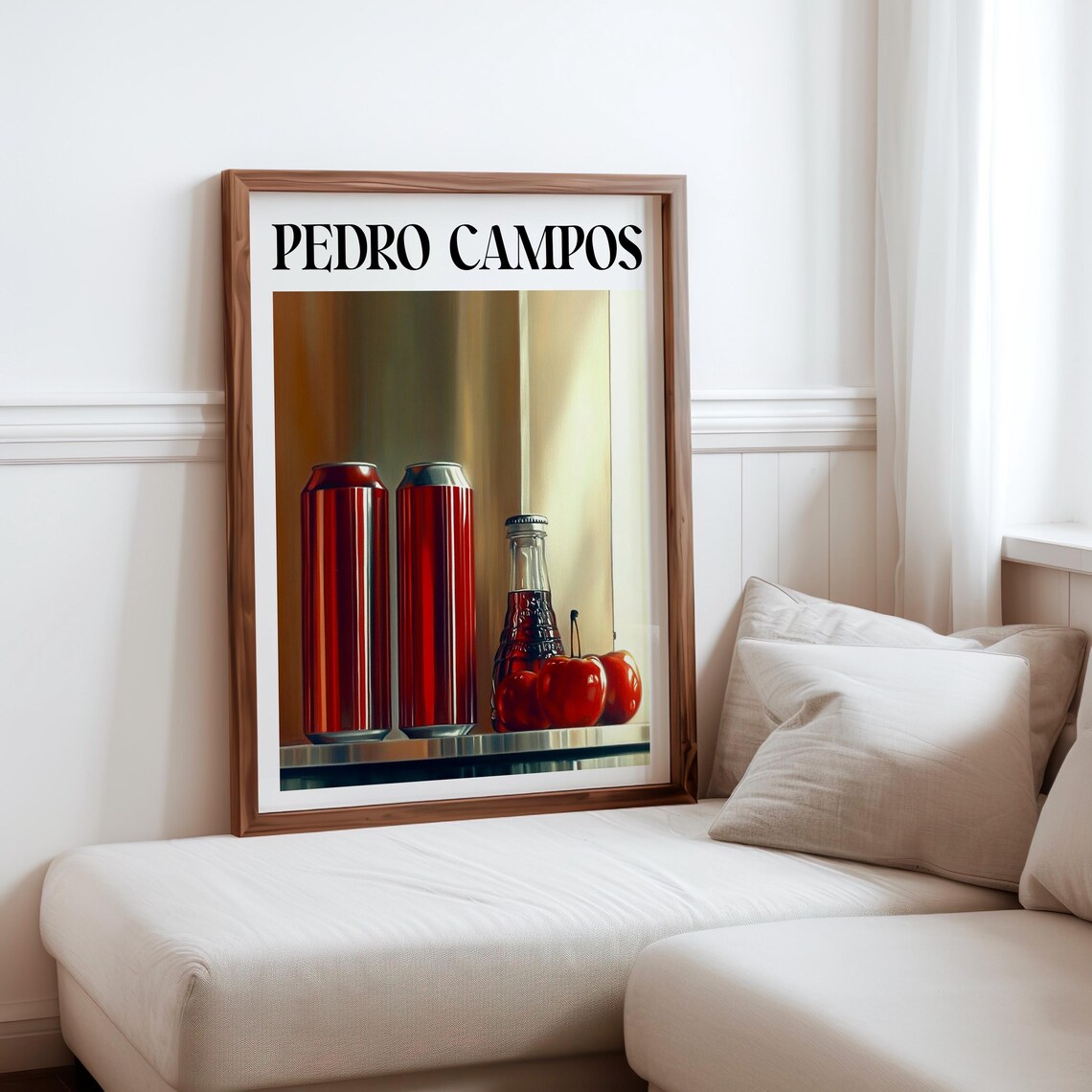 Pedro Campos Inspired Photorealism Print Hyperrealistic Object Posters Modern Realism Wall Decor Realistic Soda Can Fruit Art Print