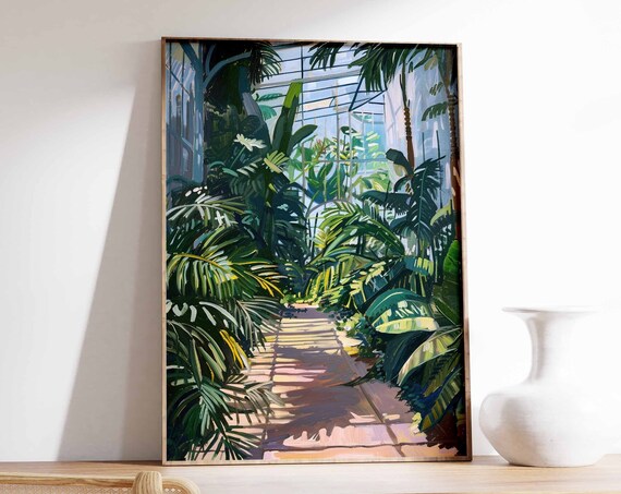 Vintage Botanical Garden Poster Henri Rousseau Print Botanical Wall Art William Morris Print Tropical Decor Vintage Floral Wall Art