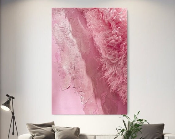 Pink Tones Minimalist Abstraction Wall Art Print