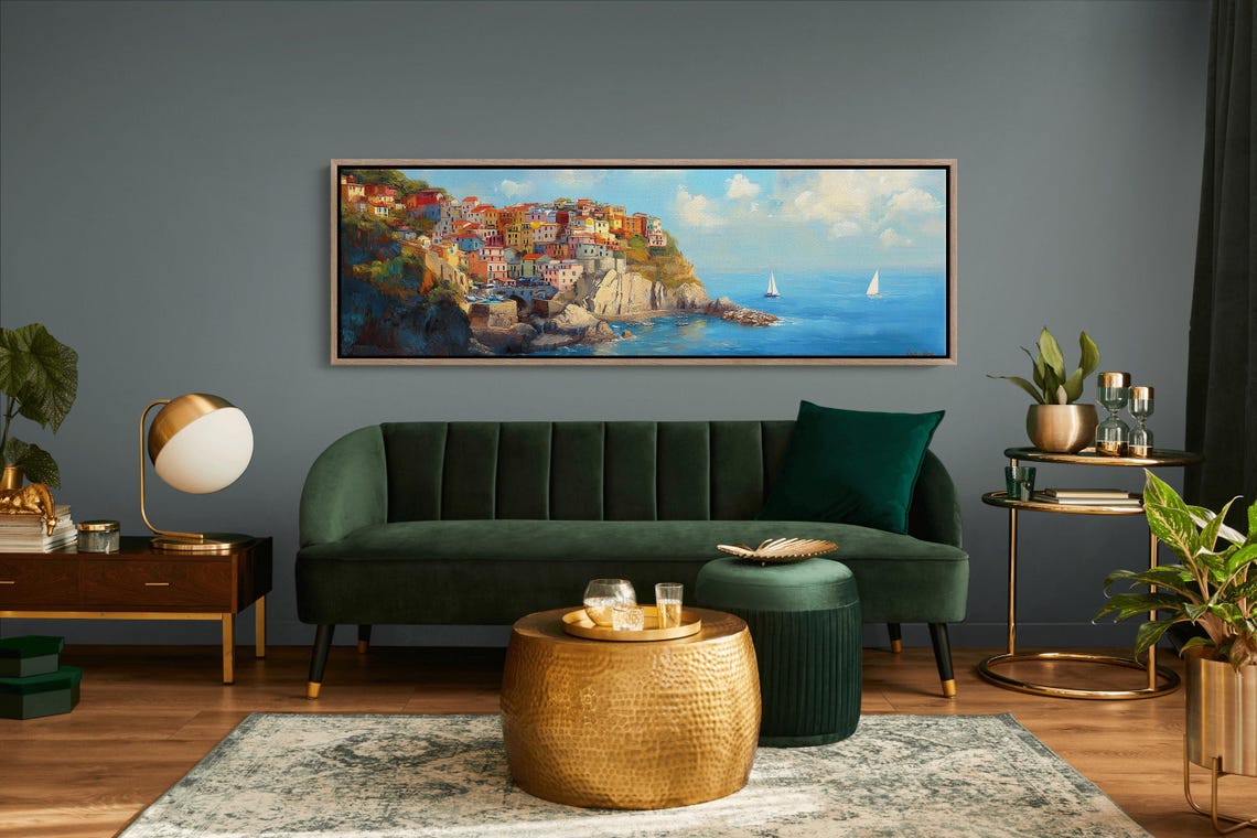 Cinque Terre Colorful Cliffside Village Italian Coast Art Poster - Image 3