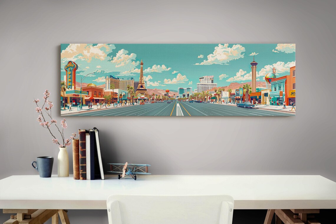 Las Vegas Strip Mid Century Modern Panoramic - Image 4