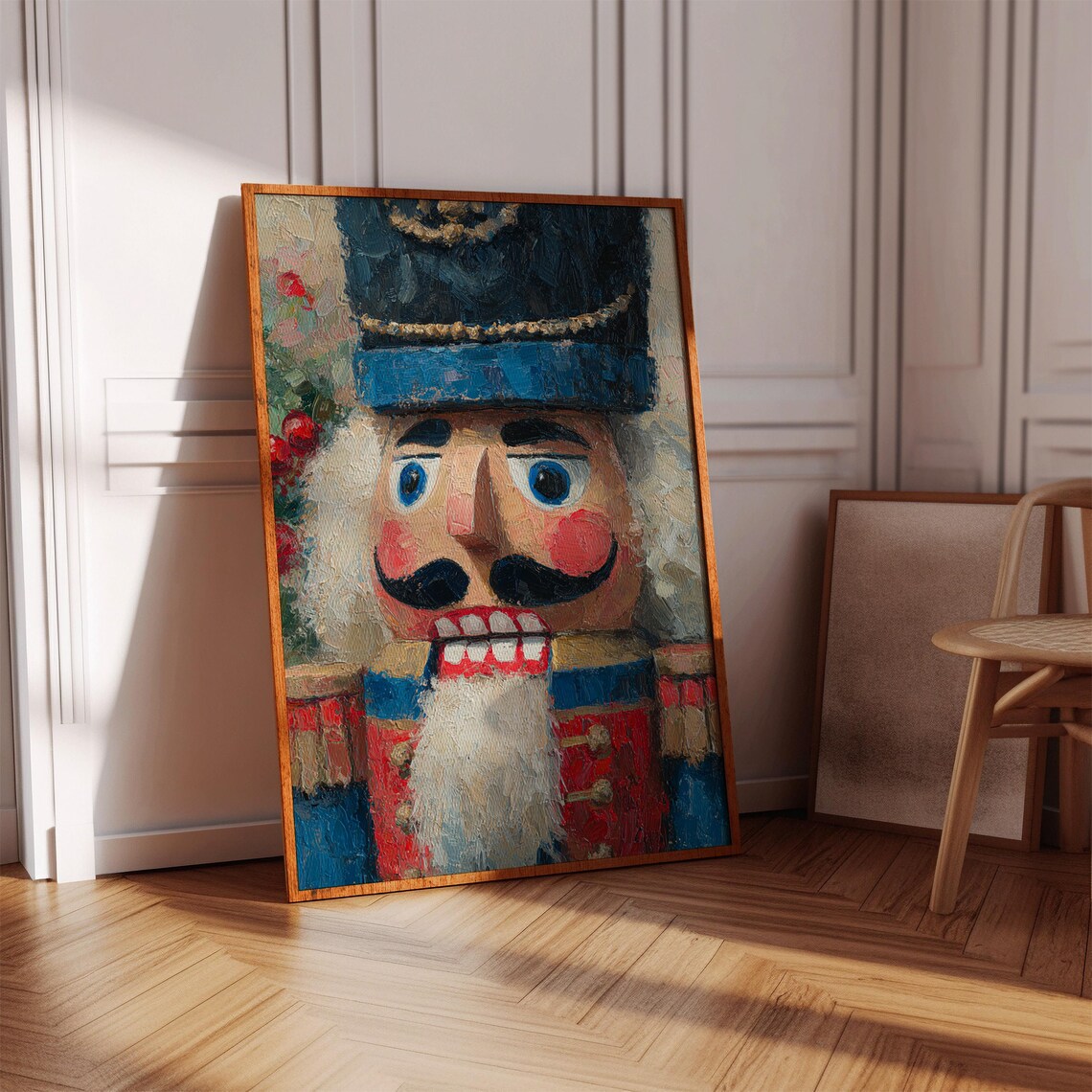 Nutcracker Soldier Vintage Holiday Art Print