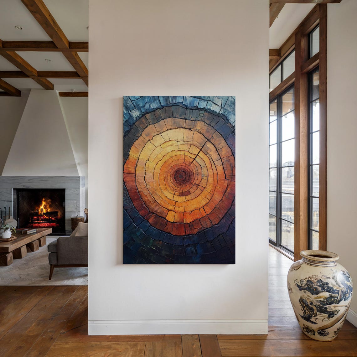 Tree Rings Art, Abstract Wood Texture - Image 5