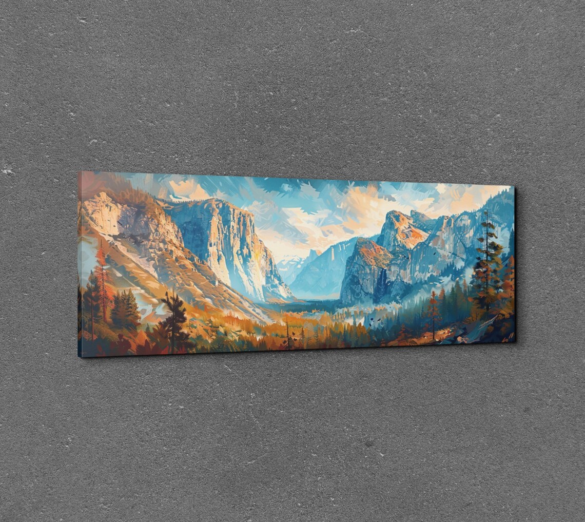 Yosemite National Park, Mid Century Modern Art Print - Image 3