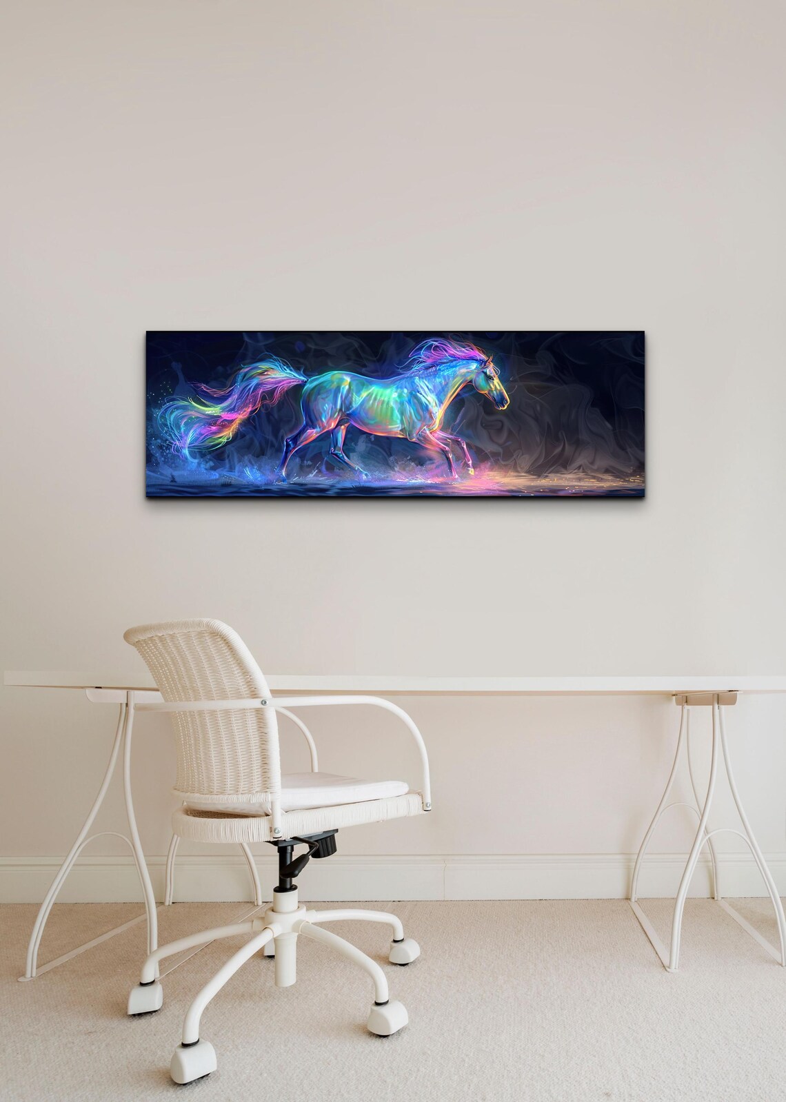 Horse Wall Art Poster, Vibrant Colorful Horse - Image 4