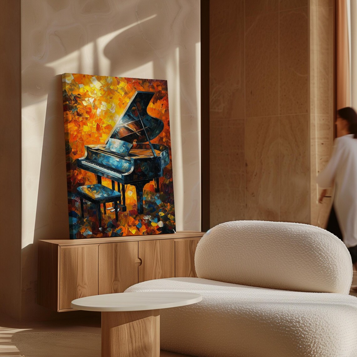 Bold Grand Piano Abstract Music Wall Decor - Image 6