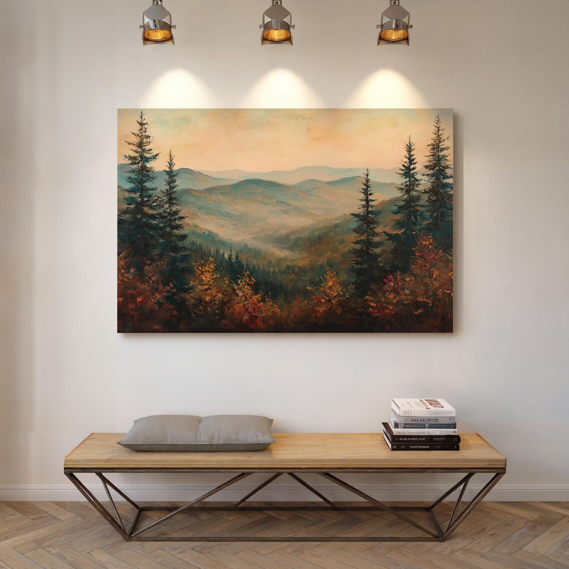 Rustic Mountain Landscape, Scenic Forest View - Image 4