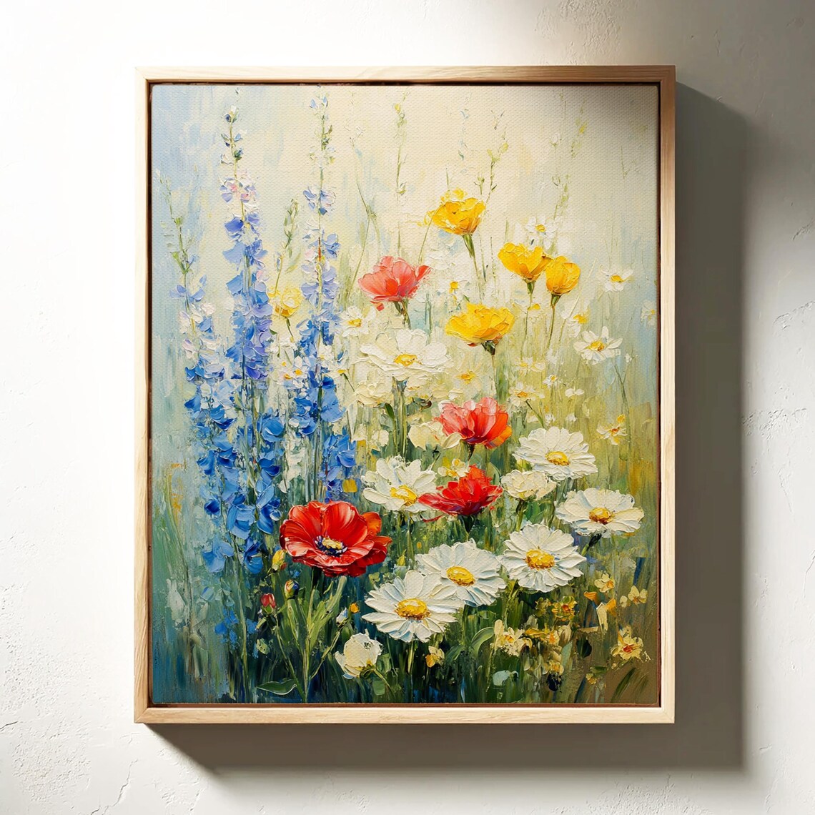 Wildflower Meadow Art Print, Rustic Nature - Image 4