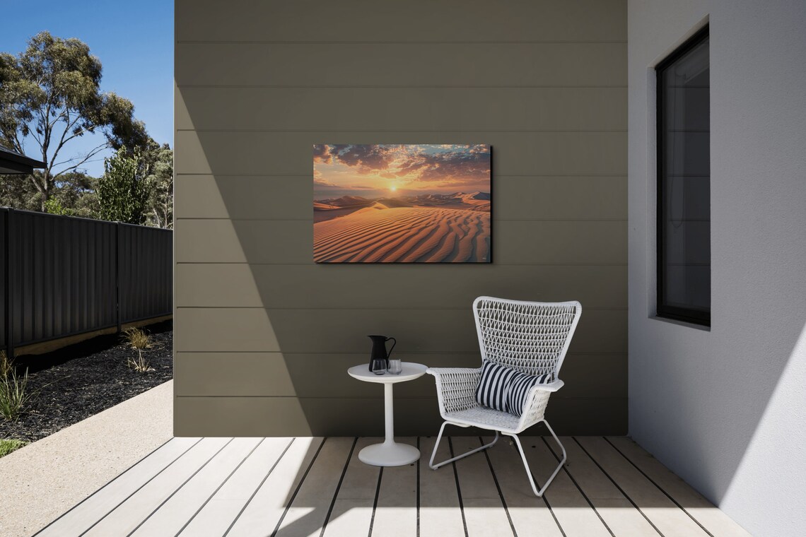 Desert Dunes At Sunset, Minimalist Nature Scene - Image 3