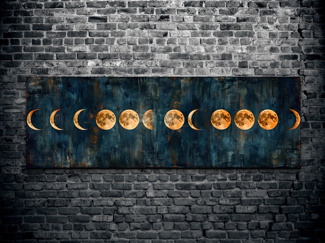 Panoramic Moon Phase Wall Art Print - Image 2