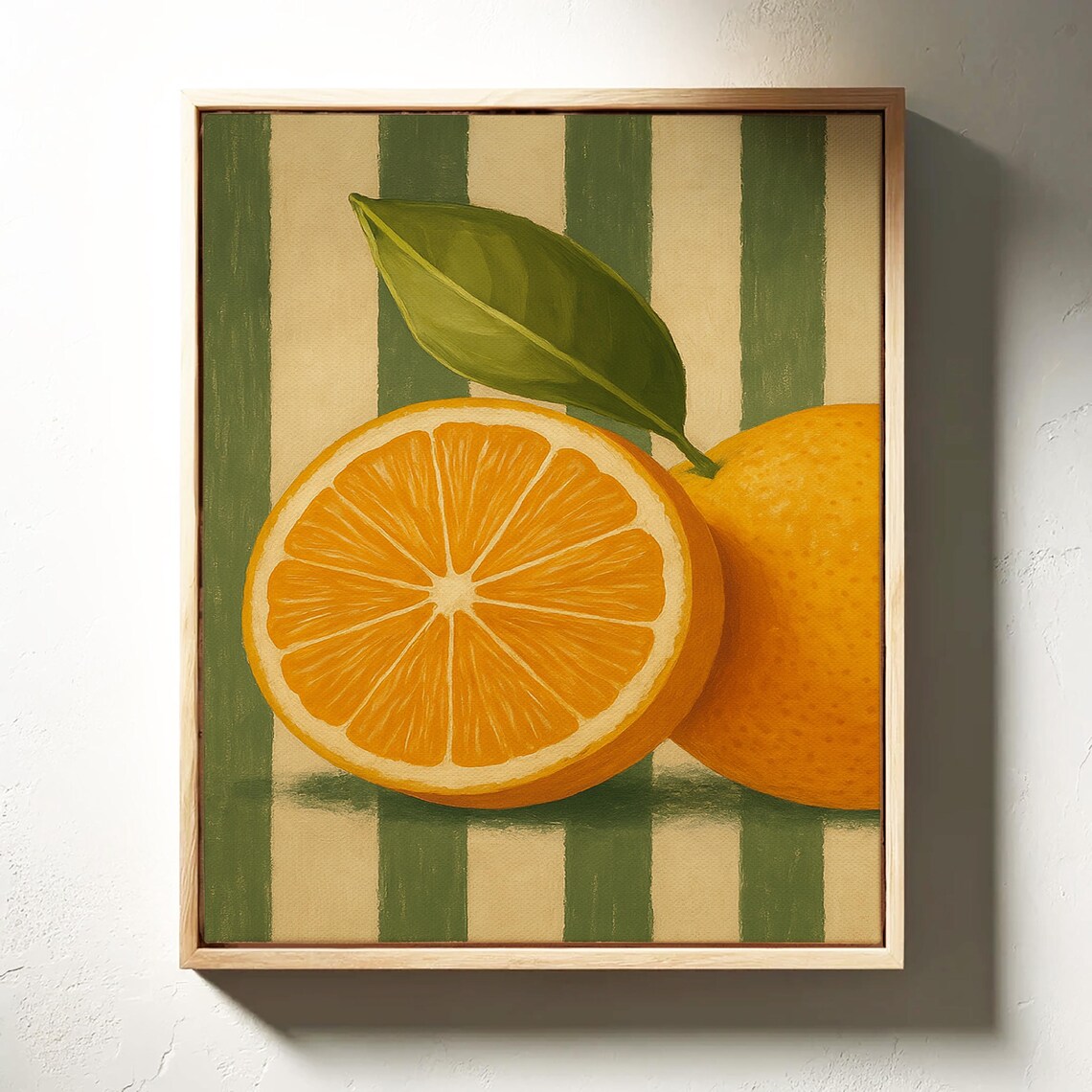 Vintage Orange Poster, Retro Fruit Kitchen Decor - Image 3