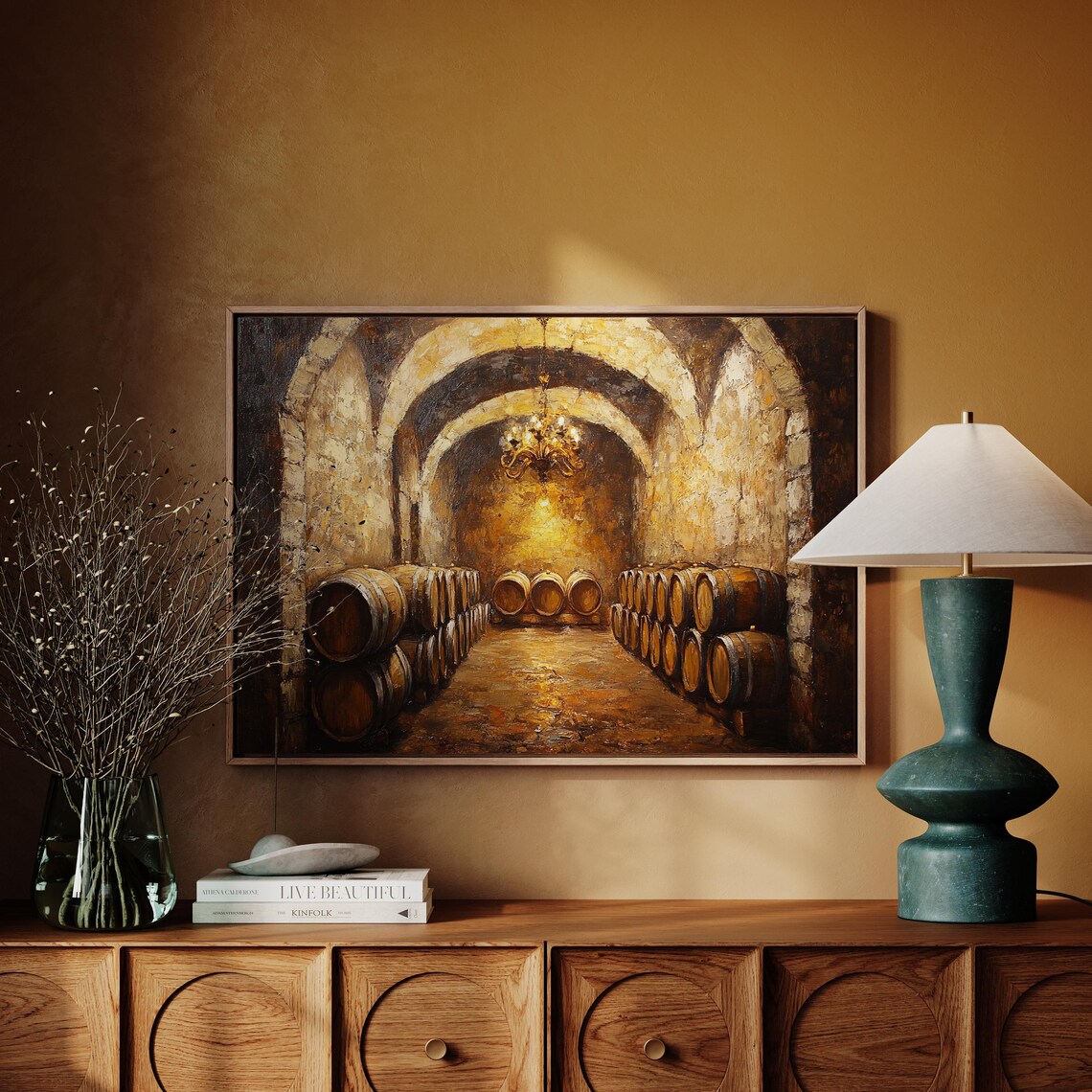 Rustic Wine Cellar, Vintage European Winery Decor - Image 4