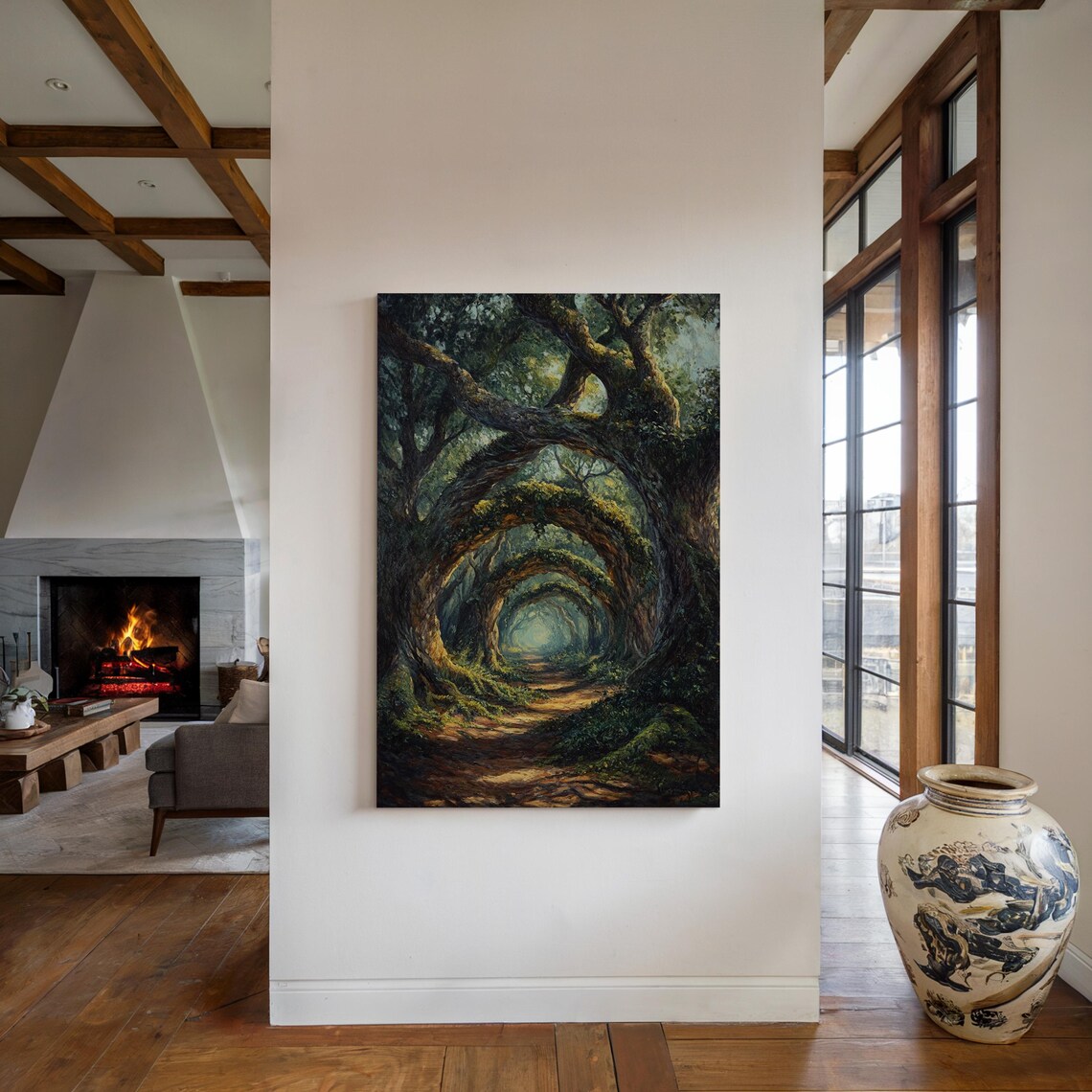 Enchanted Forest Path Art Print, Mystical Woodland - Image 5