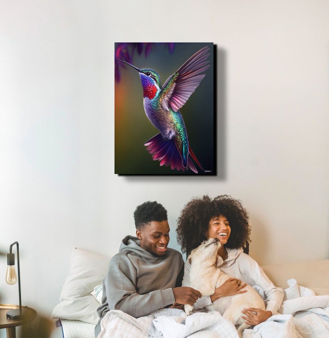 Hummingbird Wall Art, Flying Bird Art Print - Image 7