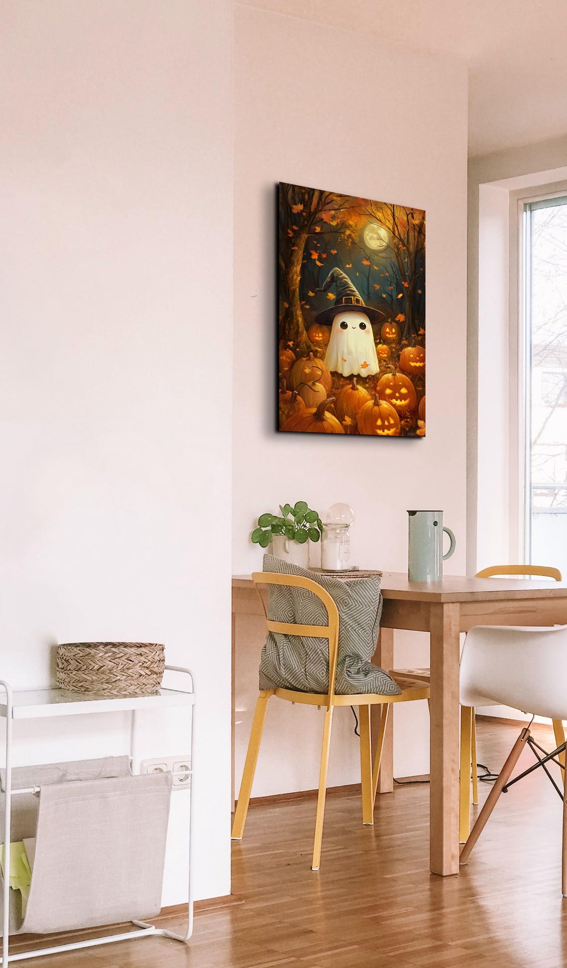 The Original Victorian Cute Ghost Ready To Hang Wall Art Print Halloween Wall Art Spooky Season Art - Image 4