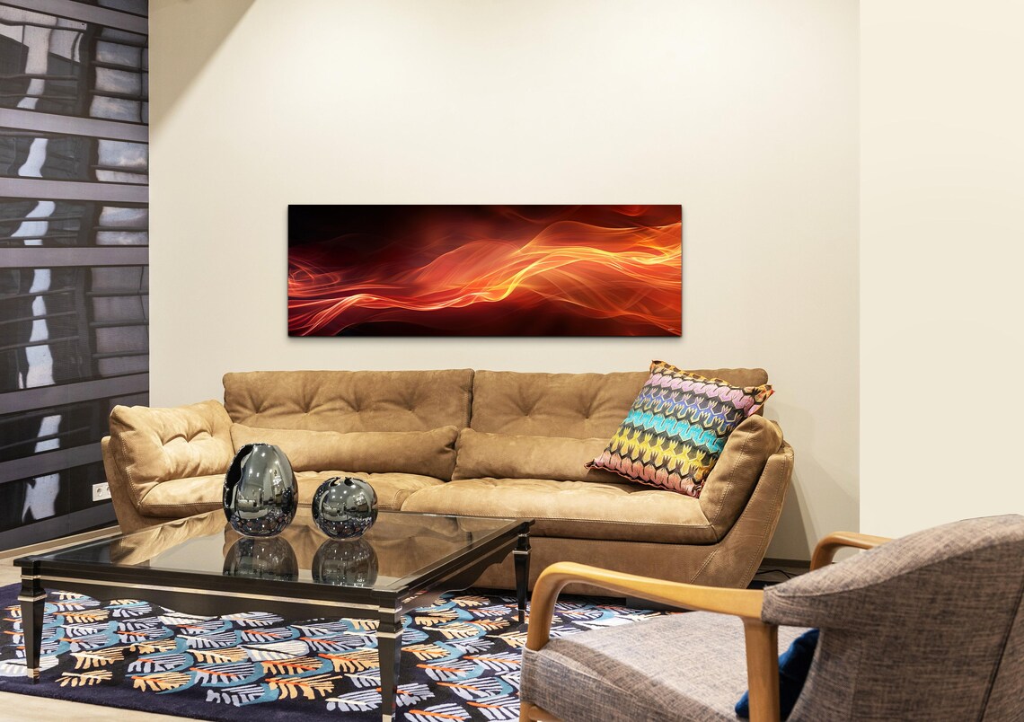 Abstract Wave Art Print, Modern Contemporary - Image 4