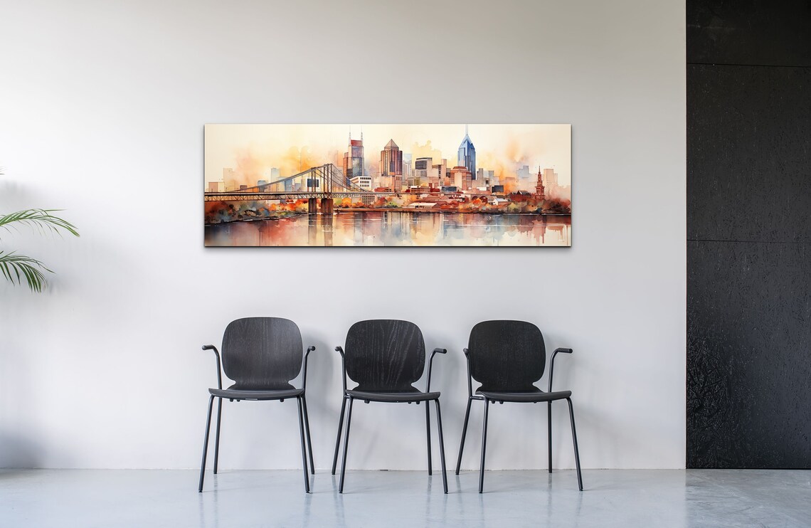 Nashville Skyline Panoramic Poster Print - Image 5
