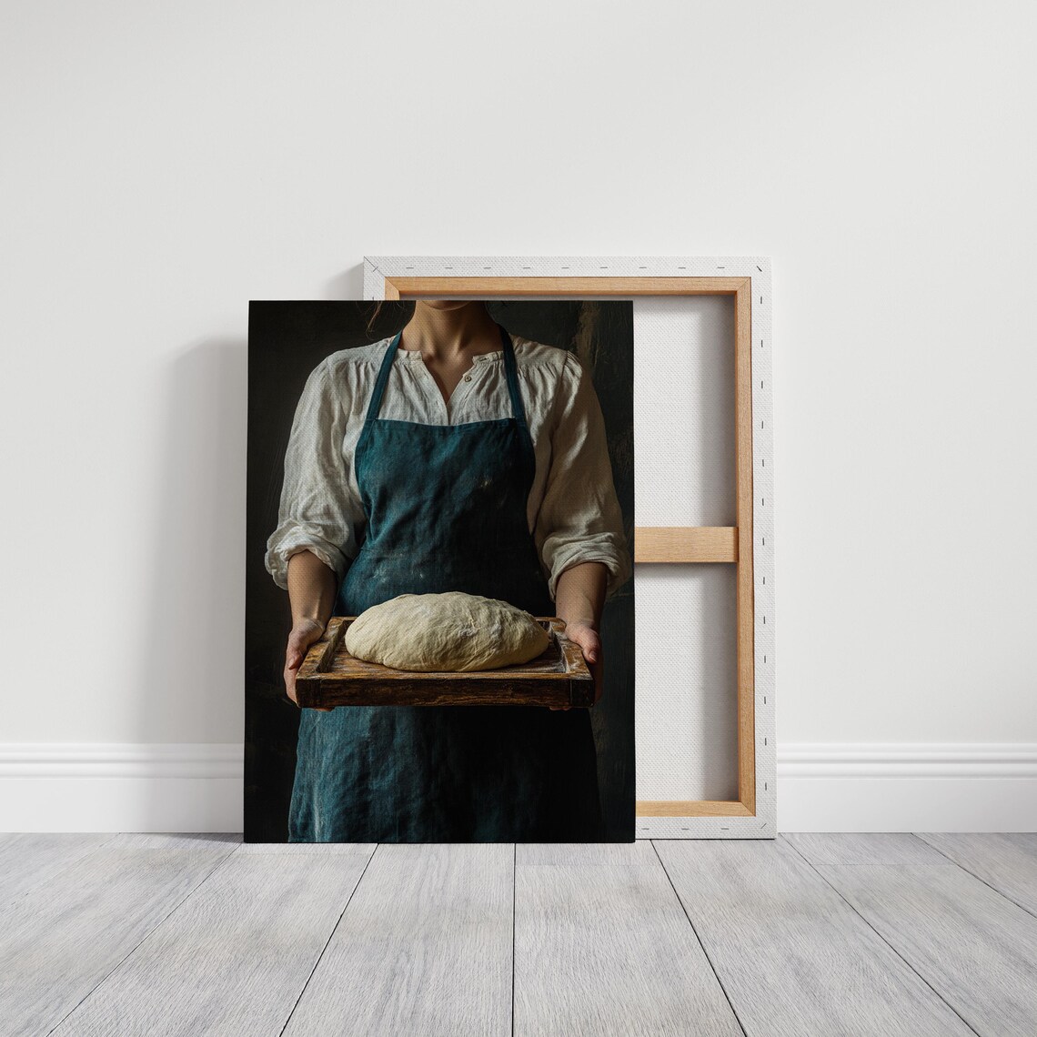 Rustic Baker, Artisan Bread Dough Vintage Style Art Print - Image 2