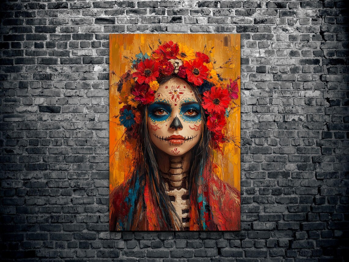 Day Of The Dead Art Print, Dia De Los Muertos - Image 2