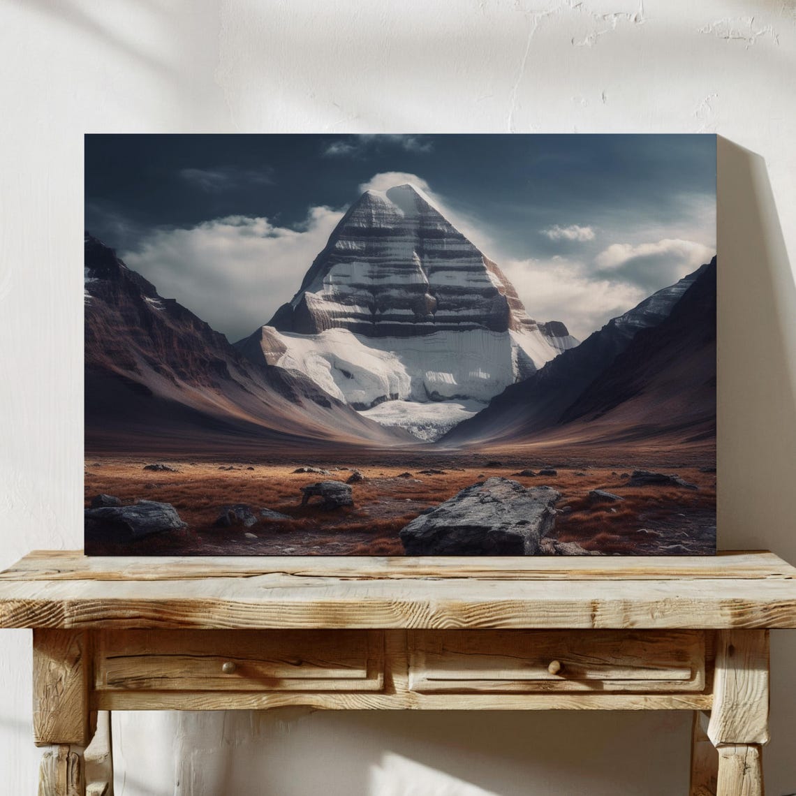Snow-Capped Pyramid Peak Dramatic Mountain Wilderness Landscape Poster