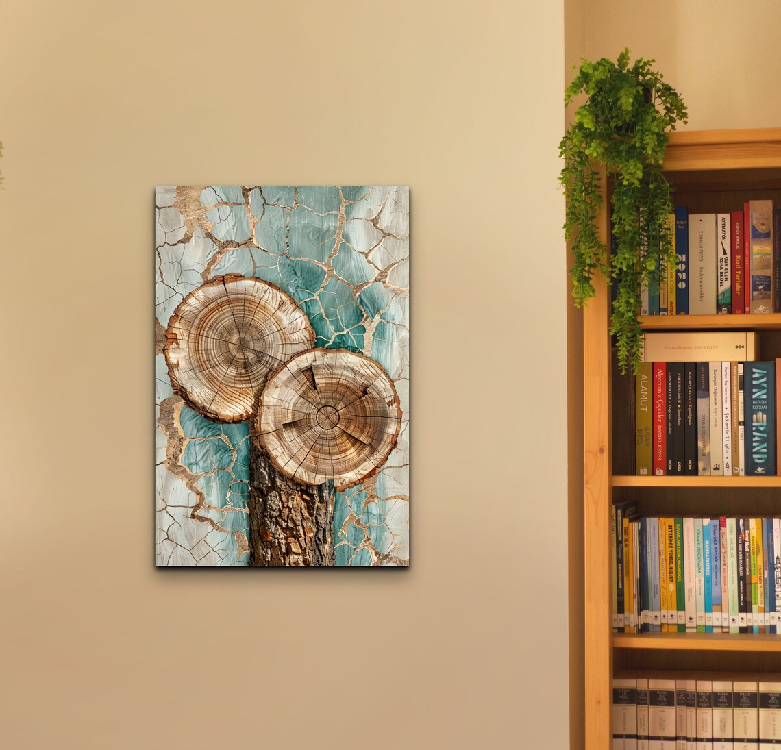 Abstract Tree Ring Nordic Nature Art Print - Image 4