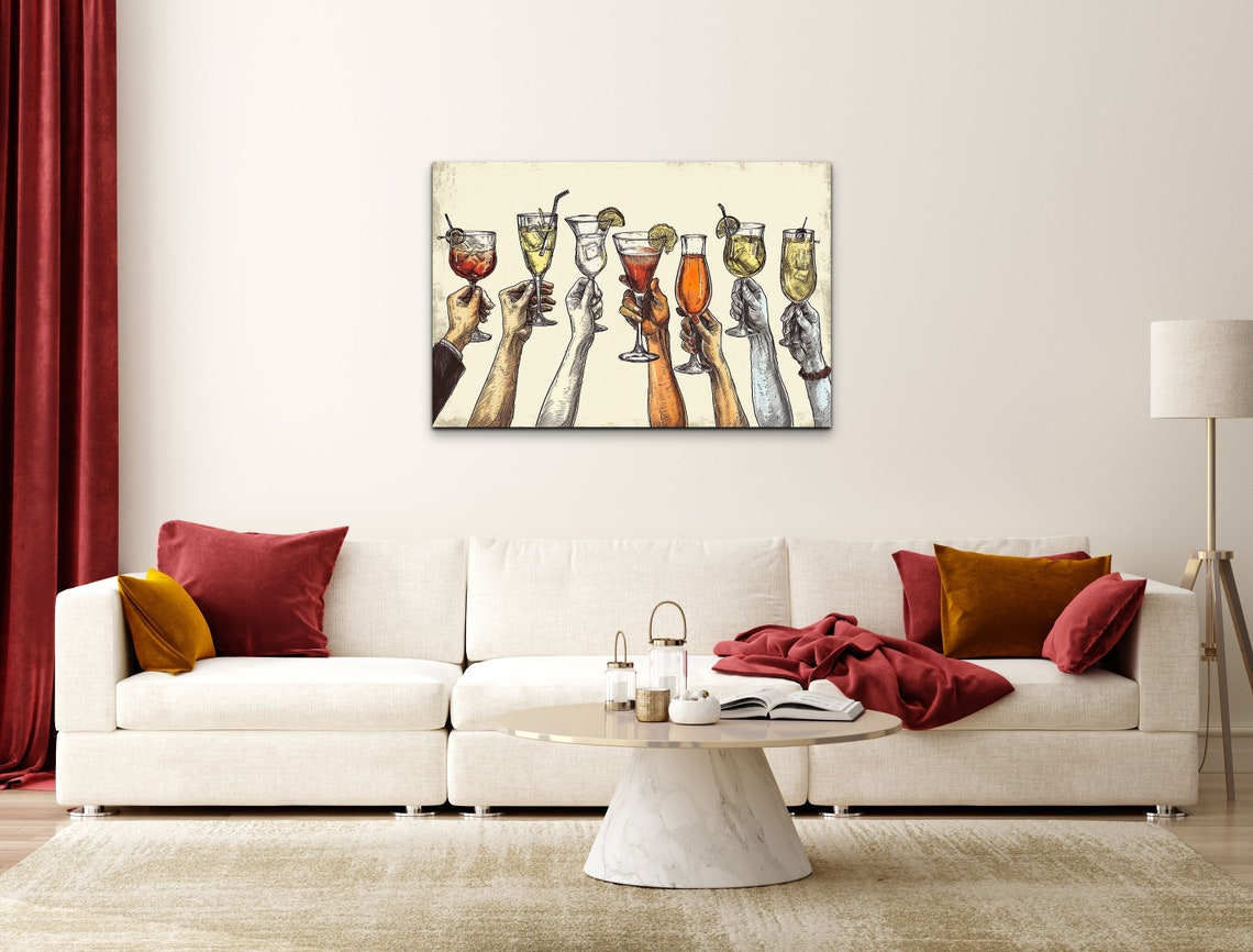 Cheers Boho Minimalist Art Print - Image 6