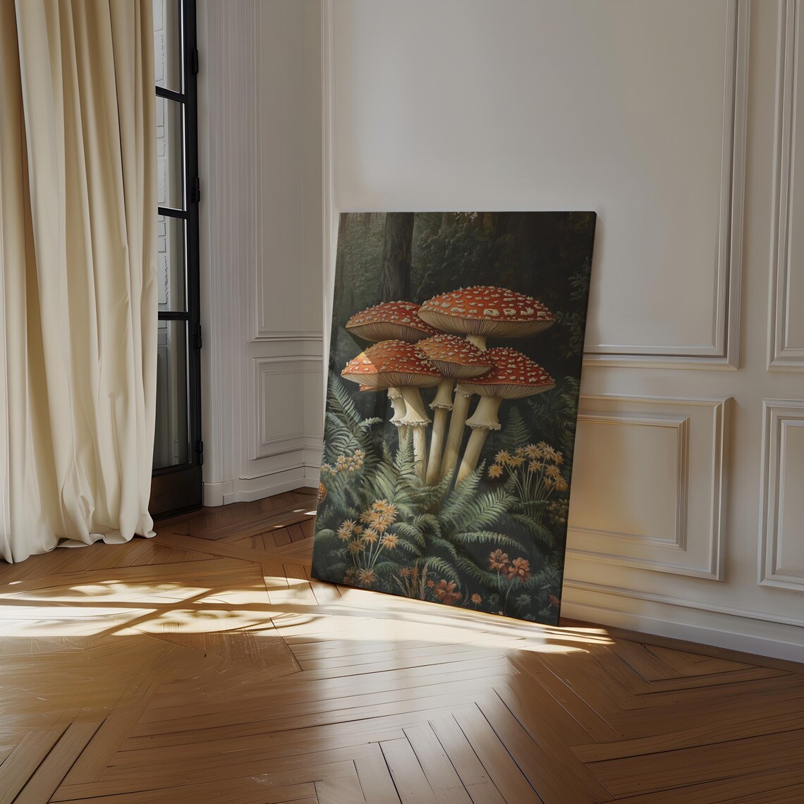 Vintage Fly Agaric Mushroom, Enchanted Woodland Decor - Image 4