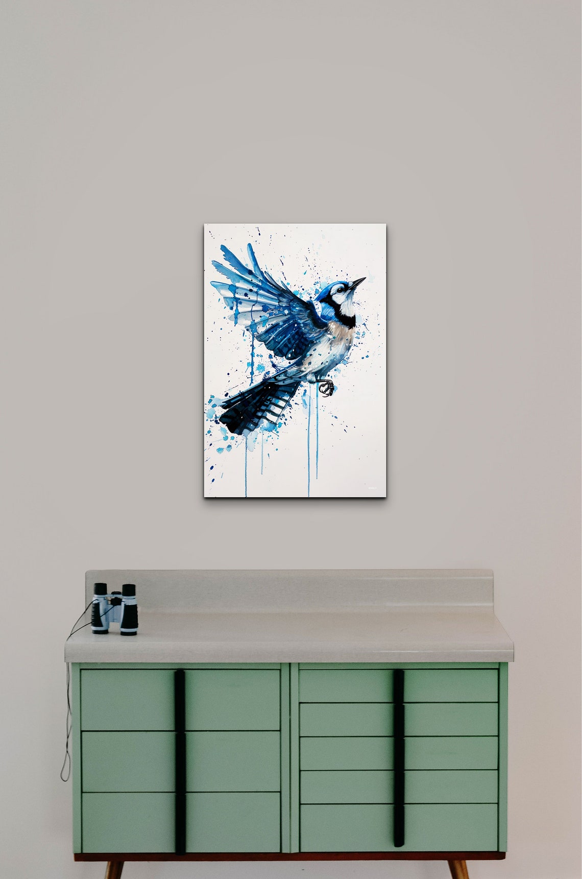 Watercolor Blue Jay Bird Art - Image 6