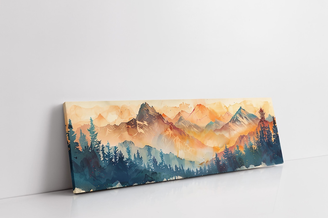 Cascade Mountain Range - Mid Century Modern Art Print - Image 7