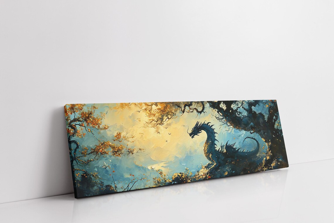 Panoramic Dragon Fantasy Wall Art, Art Print - Image 6