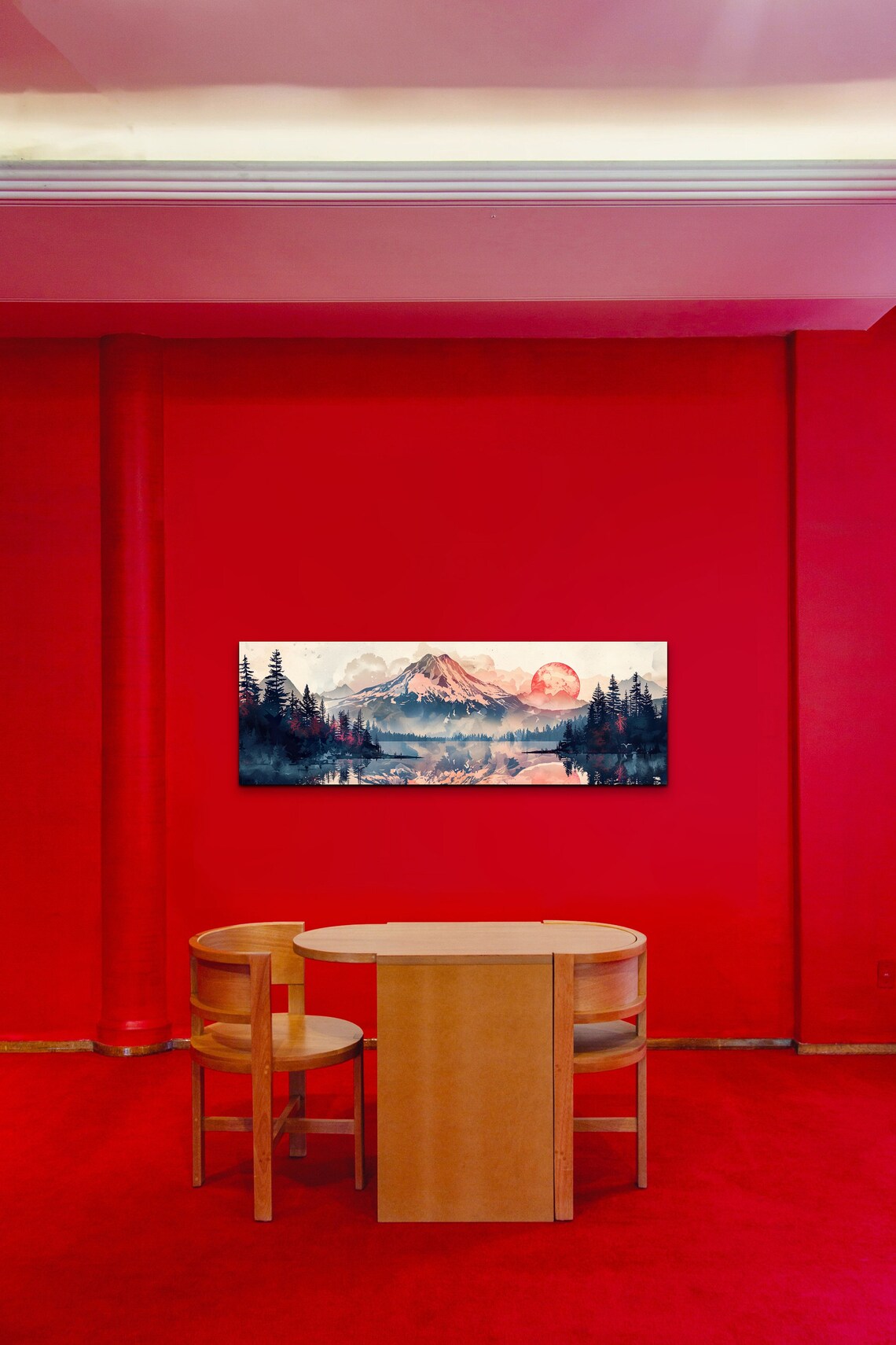 Klamath Mountain Mid-Century Modern Art Print - Image 5