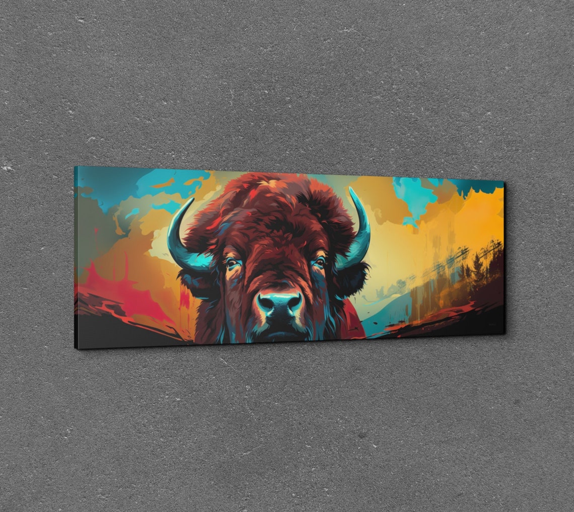 Bison - Modern Art Print - Image 3