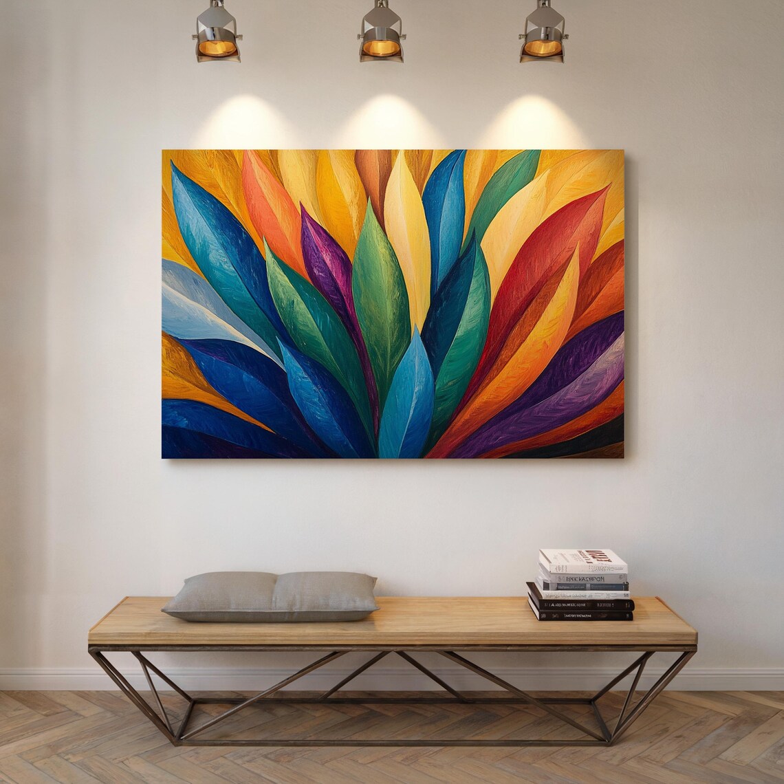 Abstract Leaves Art Print, Modern Boho Style - Image 6