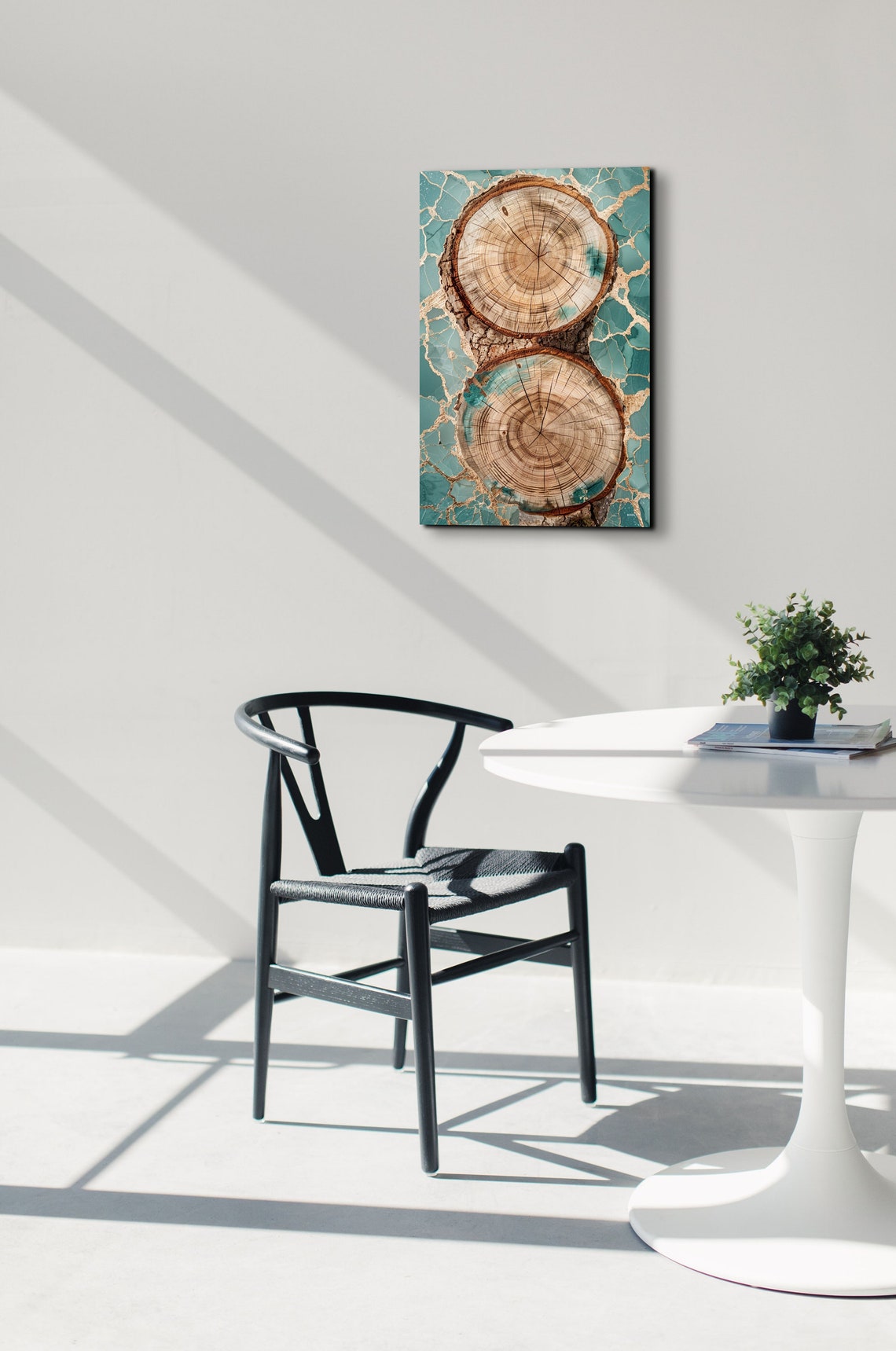 Abstract Tree Ring Nordic Art Print - Image 4