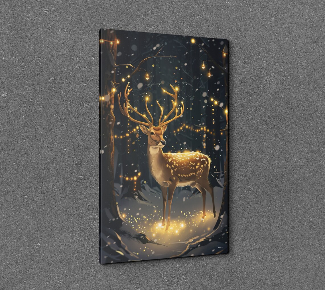 Elegant Spotted Deer Art Print, Forest Wildlife Illustration - Image 7