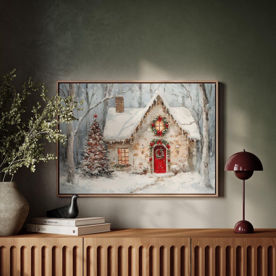 Rustic Ginger Bread House Farmhouse Christmas Decor - Image 4