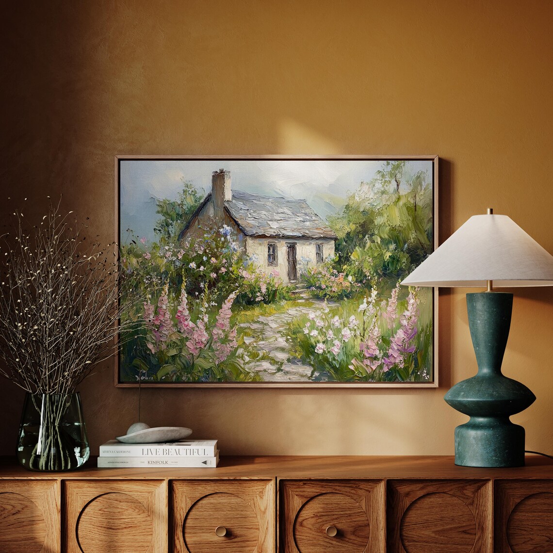 Charming Cottage Stone House, Rustic Countryside Decor - Image 4