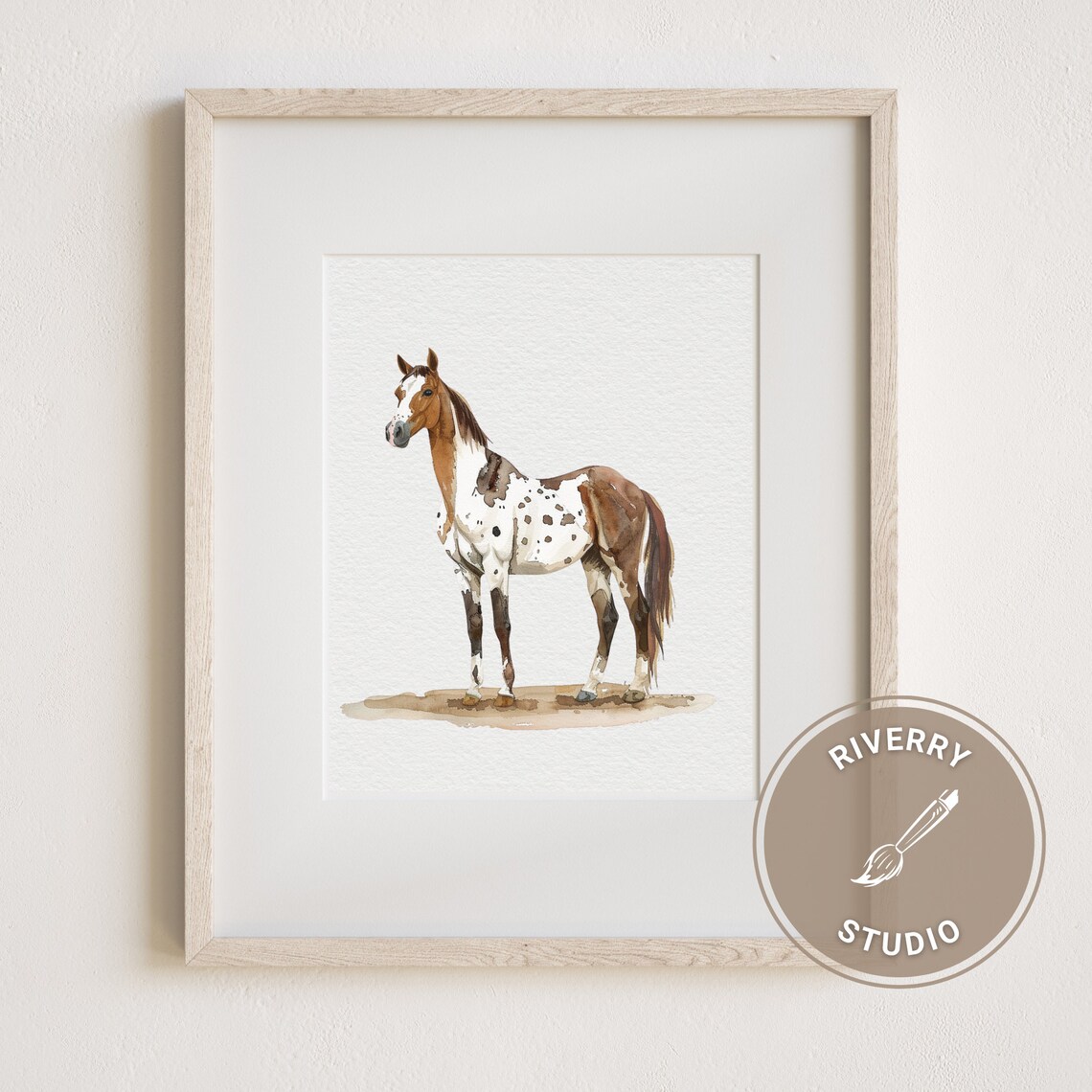 Custom Watercolor Horse Portrait From Photo, Tiny Painting - Image 4