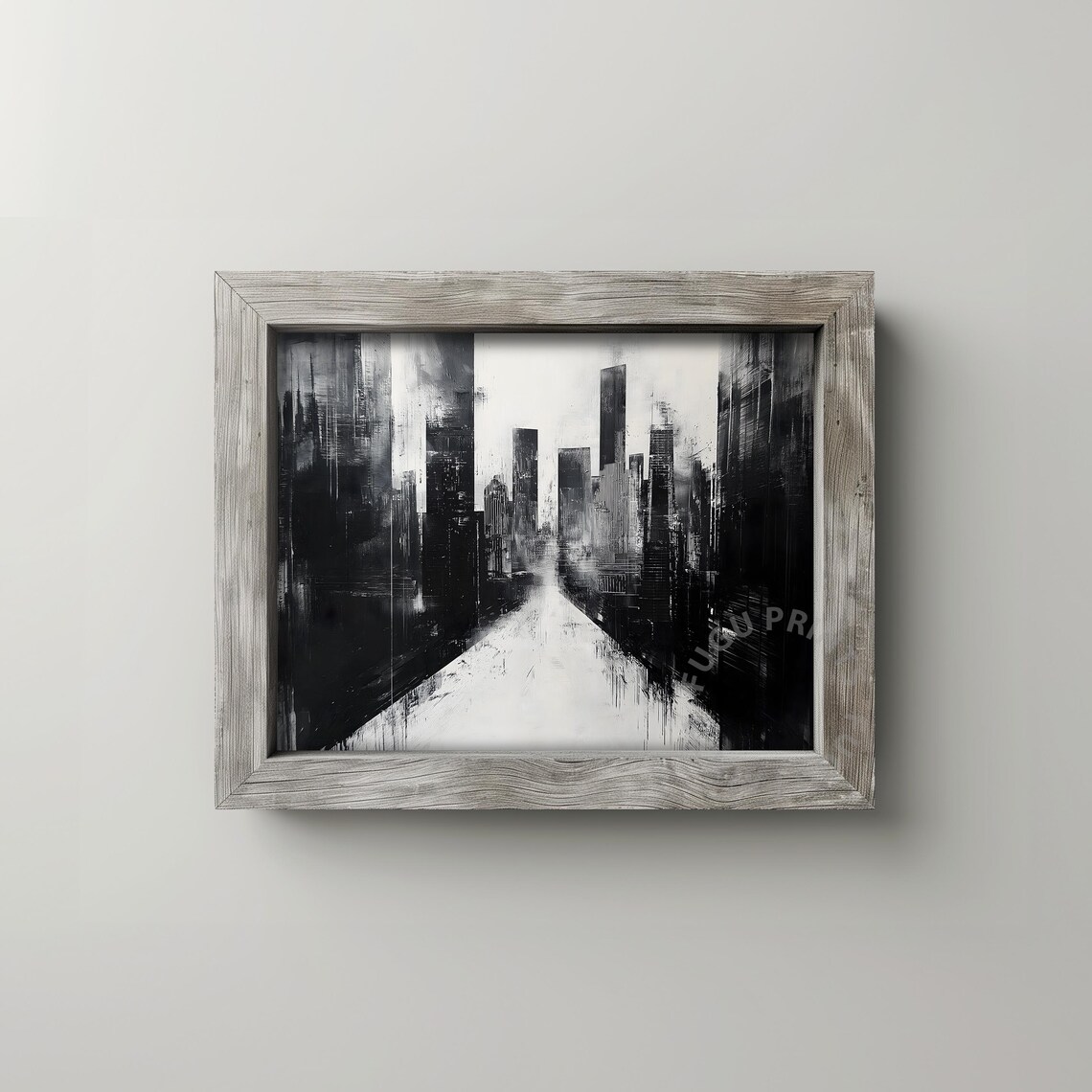 Abstract Cityscape - Modern Minimalist Urban Art - Image 2