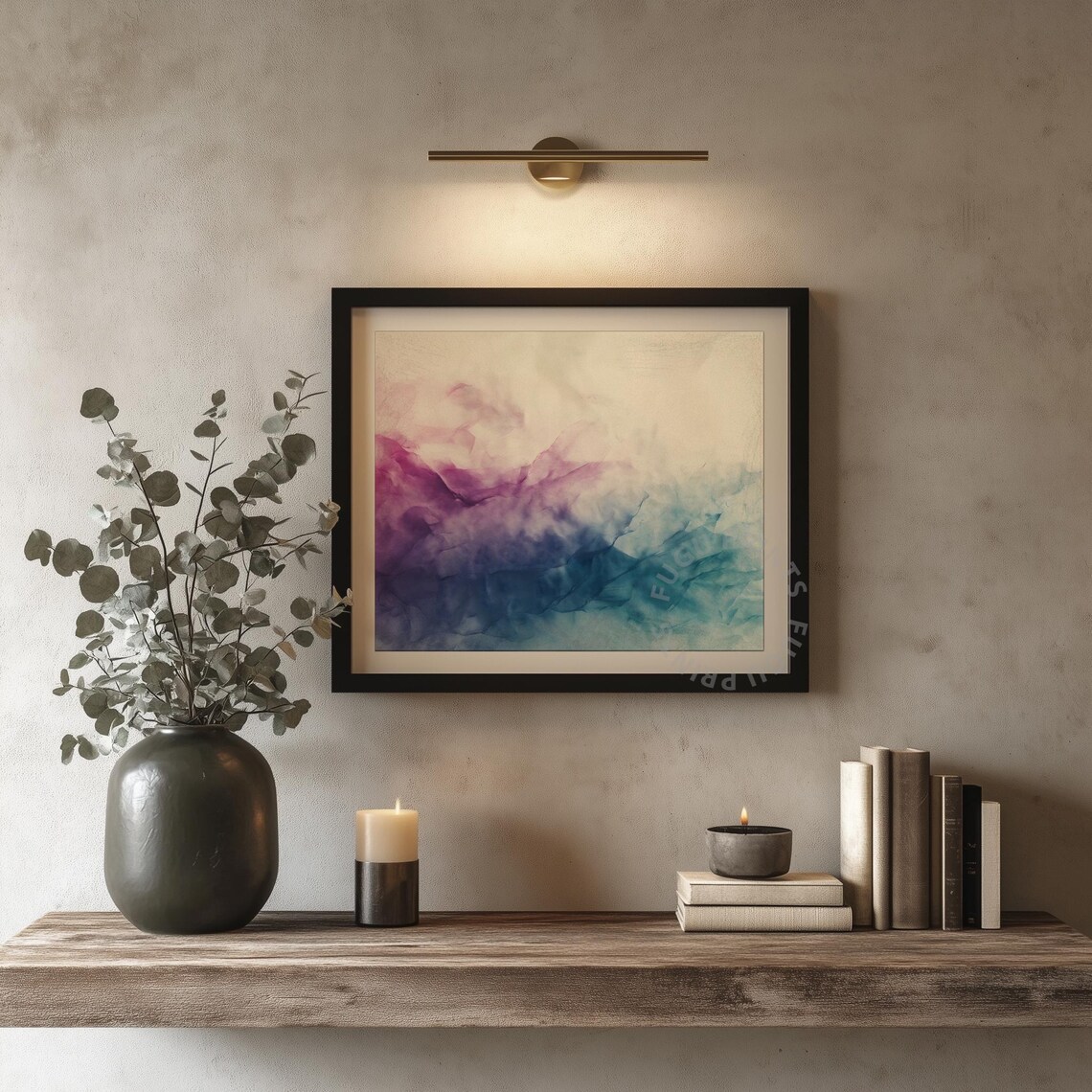 Abstract Print, Modern Watercolor Effect - Image 4
