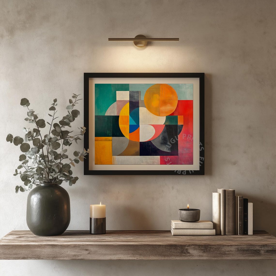 Geometric Abstract Print Colorful Shapes Modern Wall Art Decor 2 - Image 4